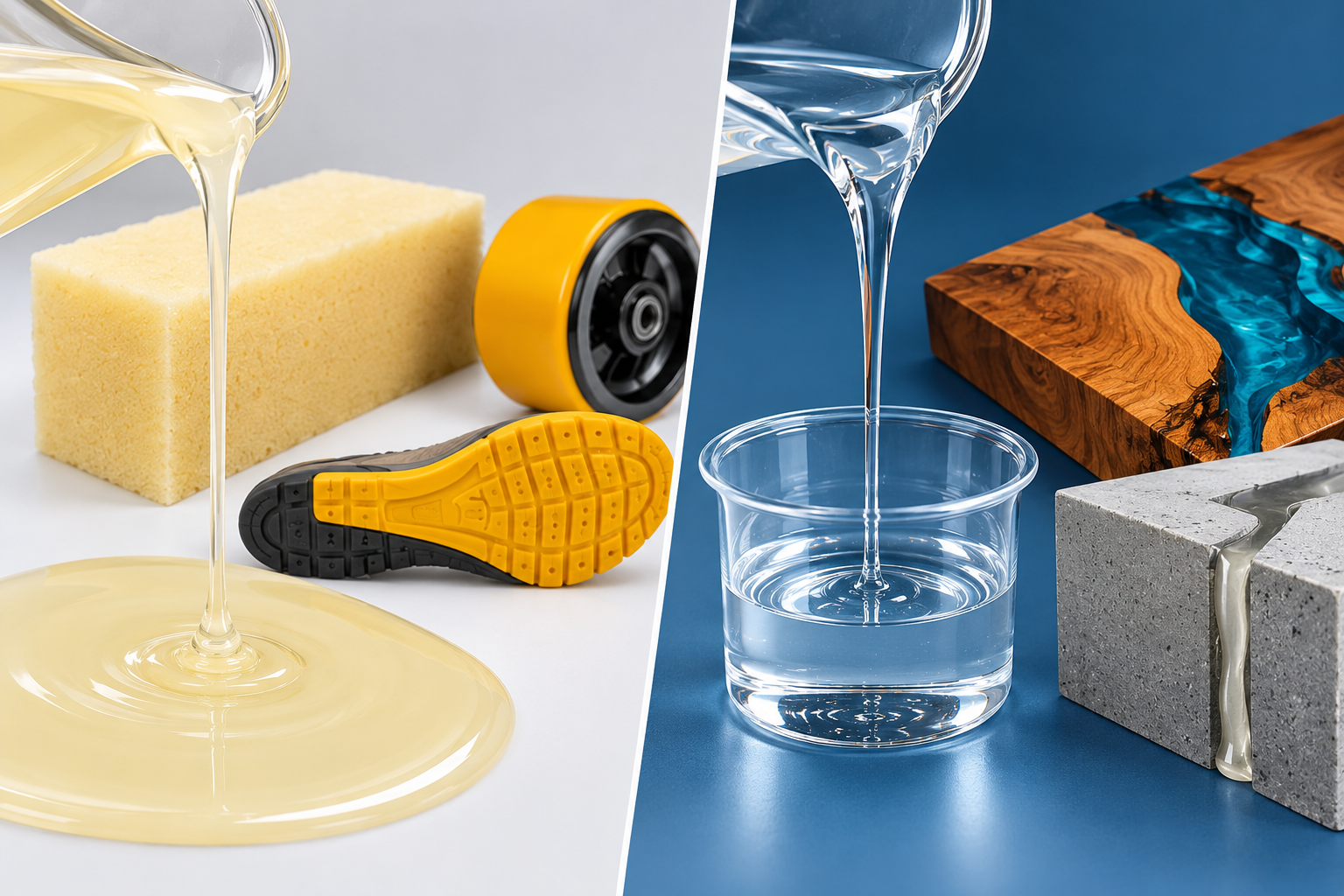 Nhựa Epoxy vs. Nhựa Polyurethane: Những Khác Biệt Chính & Hướng Dẫn Lựa Chọn