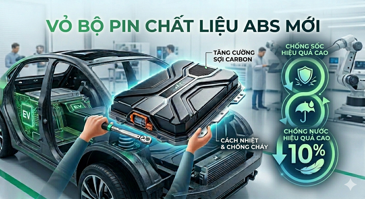 Tác Dụng Của Vỏ Nhựa ABS Đối Với Pin Xe Điện: Chống Sốc & Kháng Nước