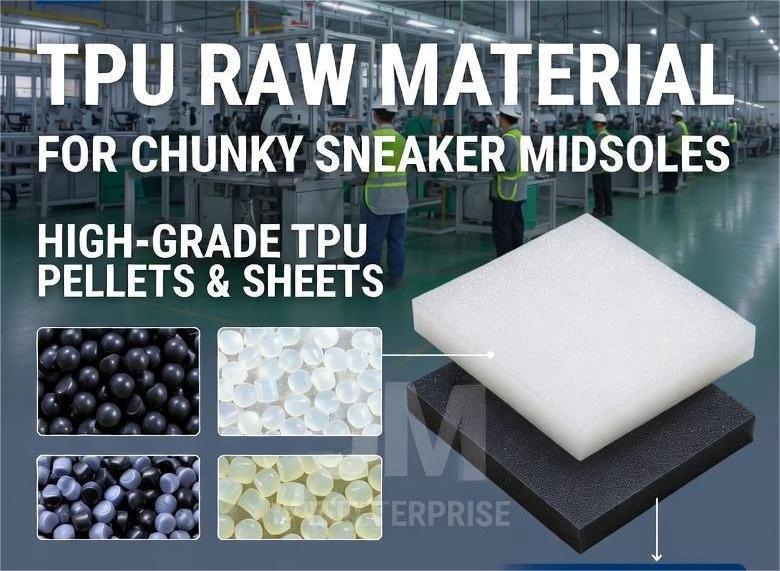 Nguyên Liệu TPU Cho Giày Sneaker Đế Dày Chunky 2025 – Nhà Cung Cấp Uy Tín JM ENTERPRISE